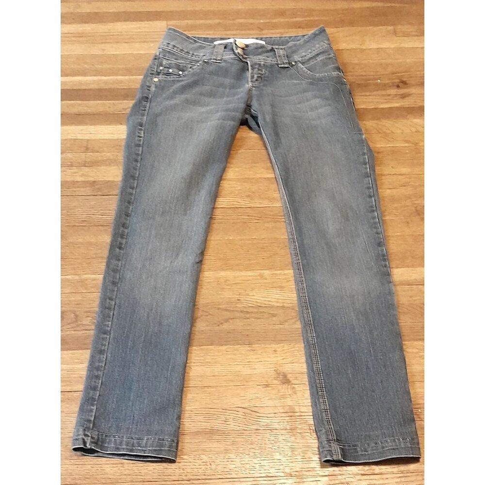 Morena Rosa Size 30 Retro Low Rise Stretch Medium Wash Jeans Blue